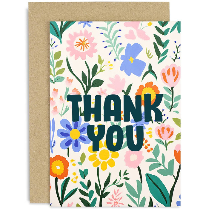 Thank You Floral Card