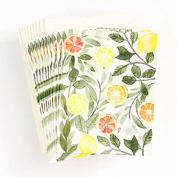 Tuscany Lemons Stationary Set