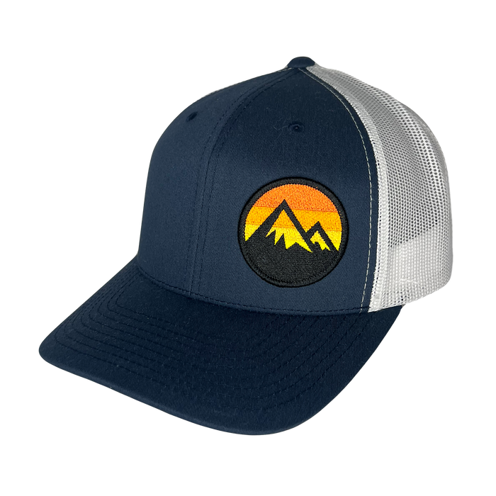 Circle Sunset Patch - Curved Bill Trucker Cap