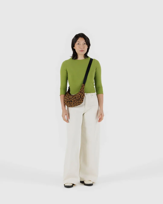 Small Crescent Bag - Leopard