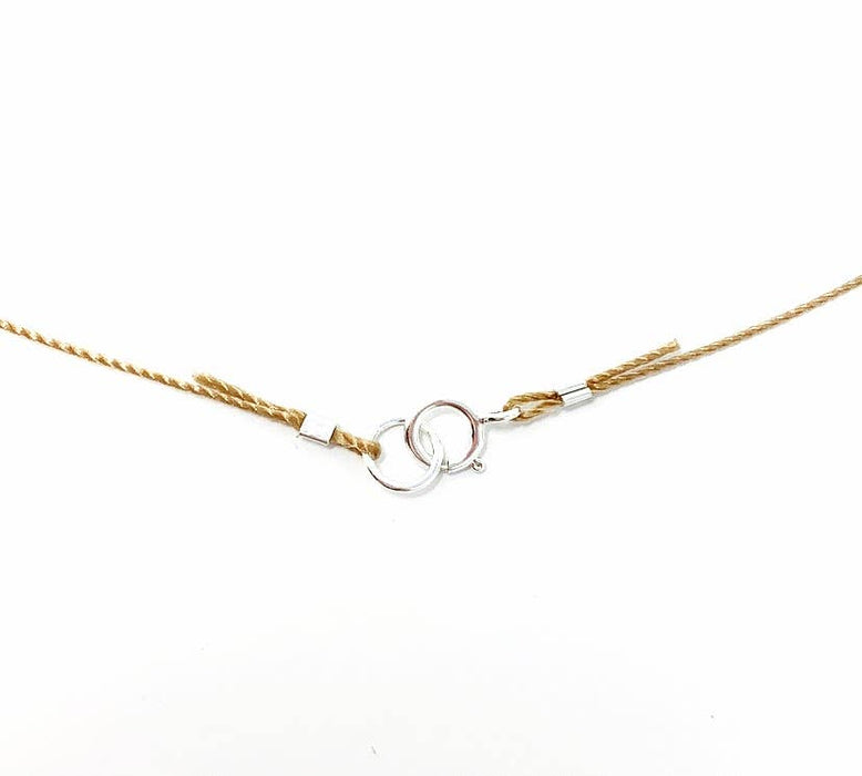 Citrine Faceted Teardrop Cord Necklace