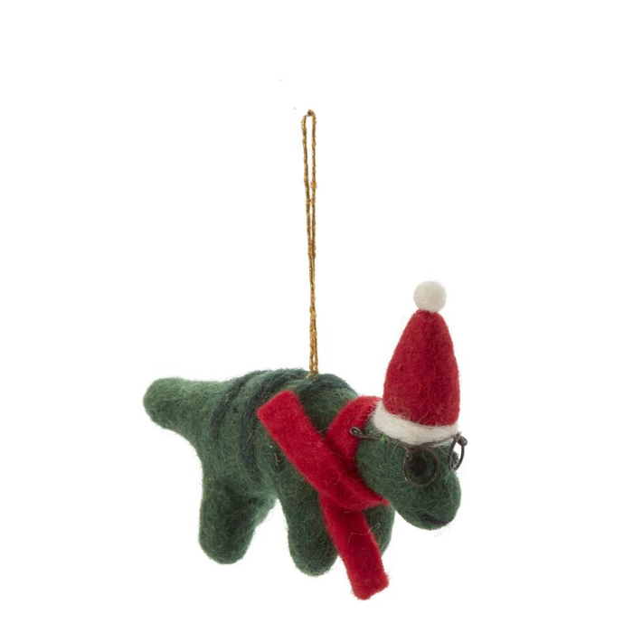 Dashing Dino Ornament