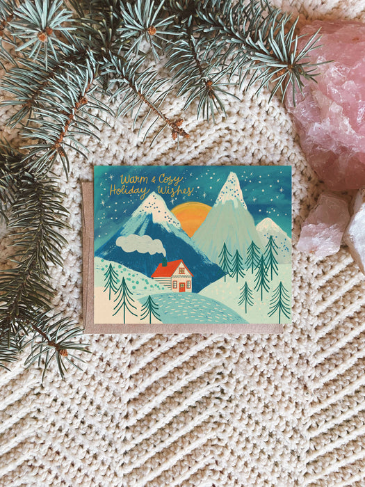 Warm + Cozy Holiday Wishes Card Set