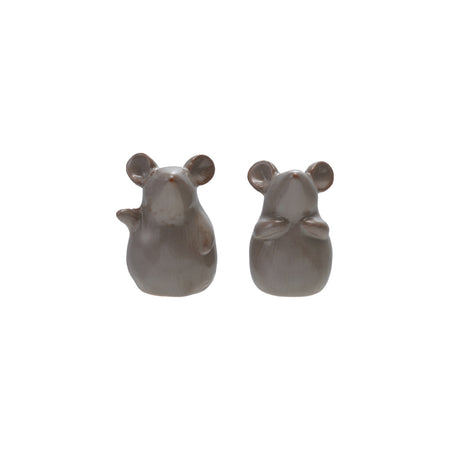 Stoneware Mouse, Reactive Glaze, 2 Styles (Each One Will Vary)