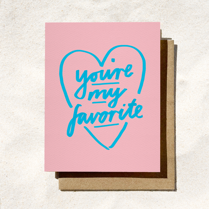 You're My Favorite Fun Valentine's Love Card