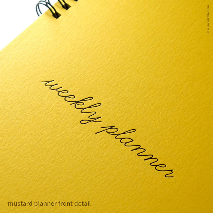 Mustard Cover Weekly Undated Planner