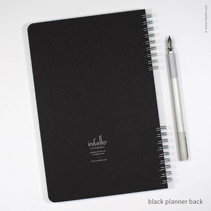 Black Weekly Planner