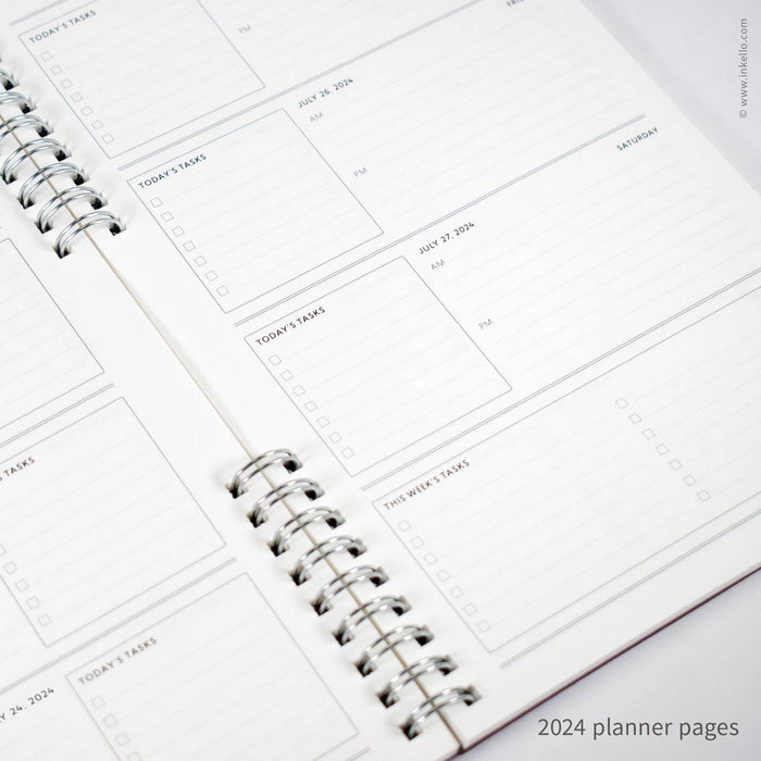 Black Weekly Planner