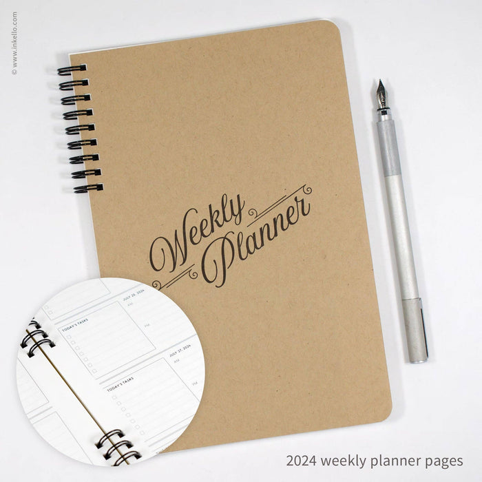 Kraft Cover Weekly Planner