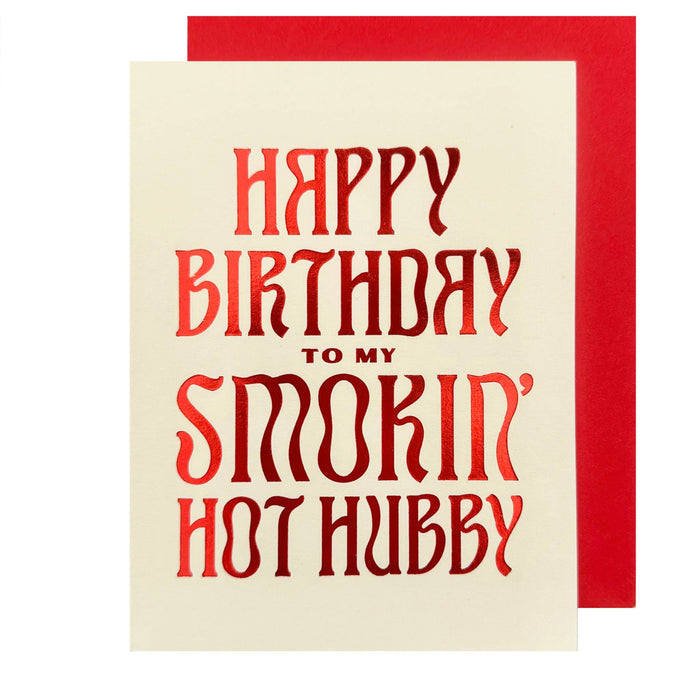 Smokin' Hot Hubby Birthday Card