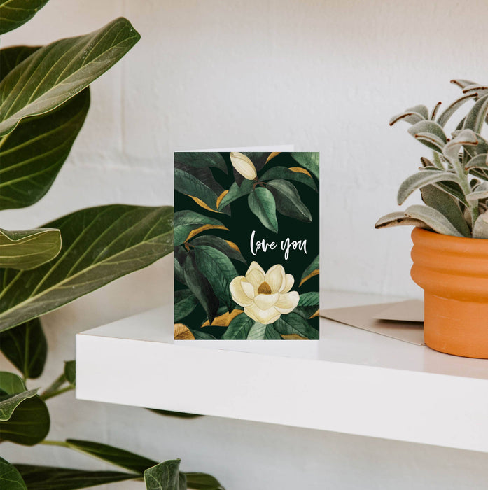 Love You Magnolia Greeting Card