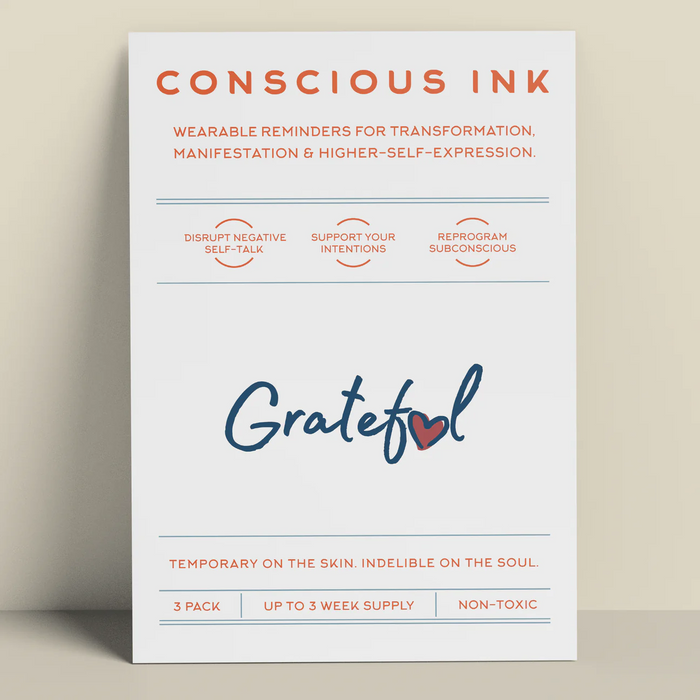 Mindfulness and Mental Health Temporary Tattoos