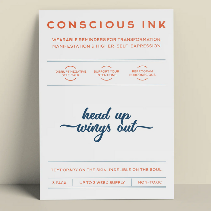 Mindfulness and Mental Health Temporary Tattoos