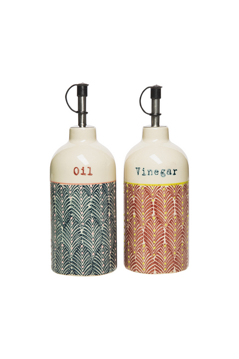 Vinegar + Oil Bottle Set Of 2