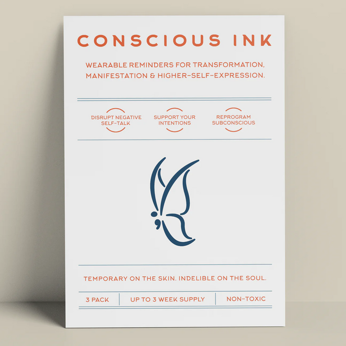 Mindfulness and Mental Health Temporary Tattoos