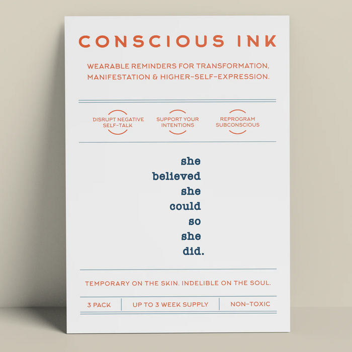 Mindfulness and Mental Health Temporary Tattoos