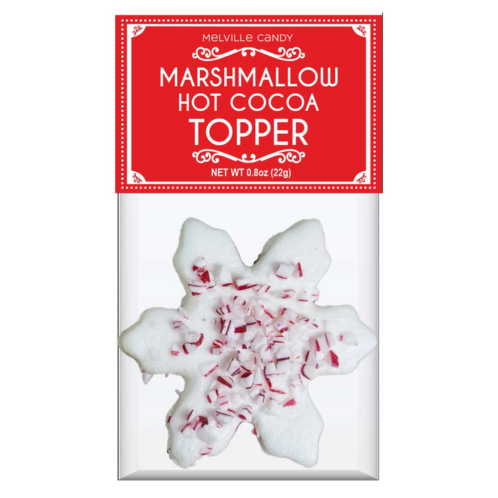 Cool Peppermint Snowflake Marshmallow Topper