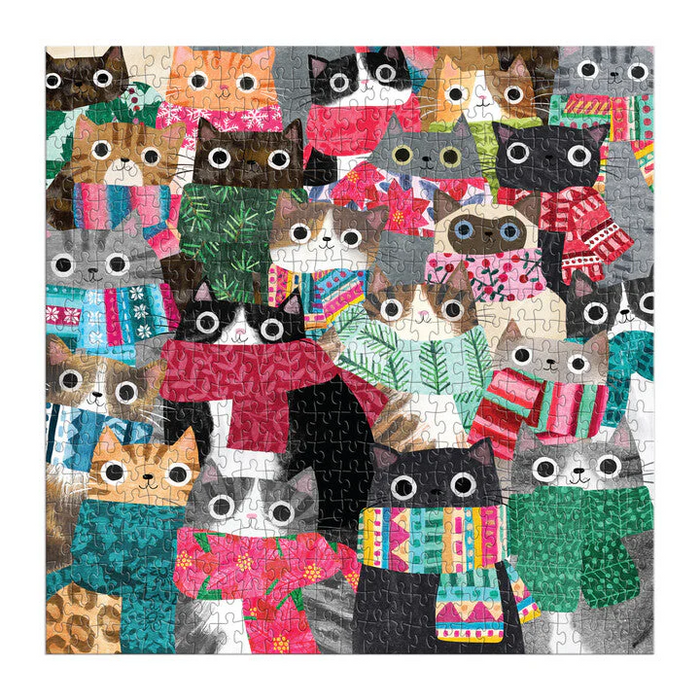 Wintry Cats 500 Piece Puzzle