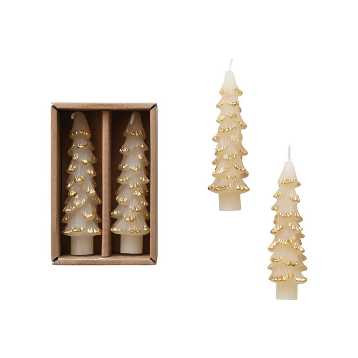 Unscented Tree Shaped Taper Candle