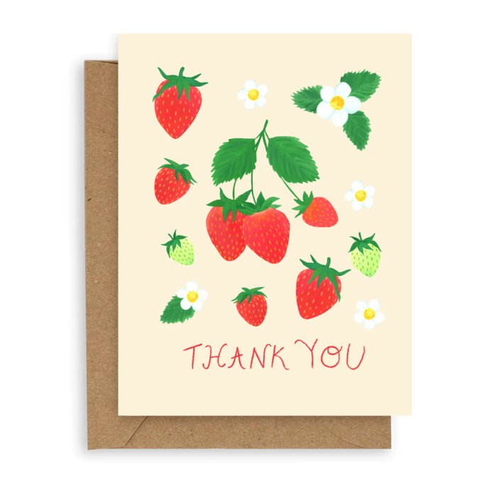 Strawberry Thank You Card