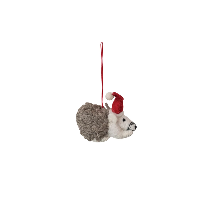 Wool Hedgehog Ornament