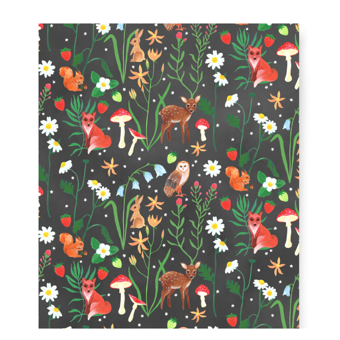 Flora Fauna Wrapping Paper