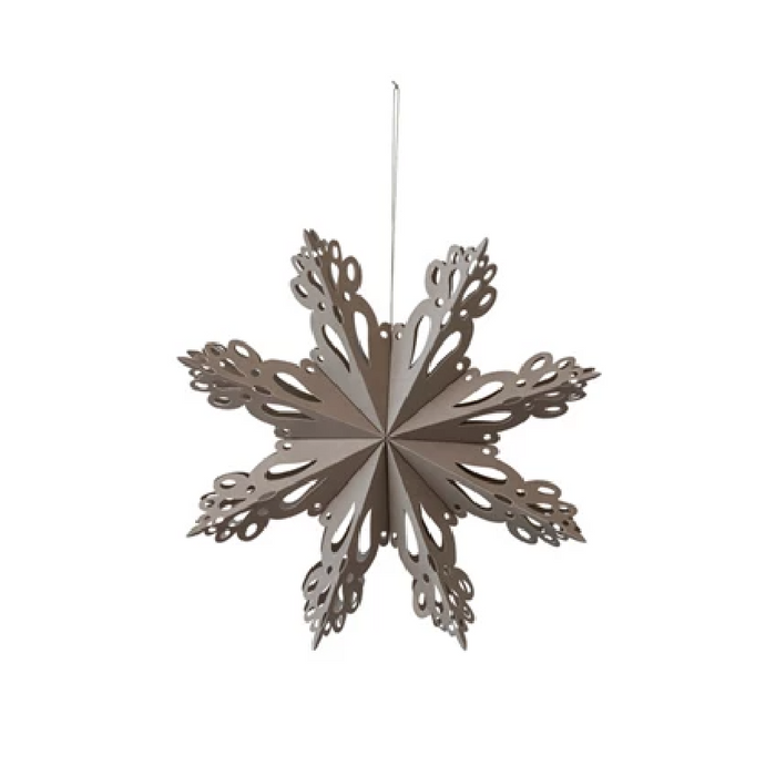 Recycled Paper Folding Snowflake Ornament