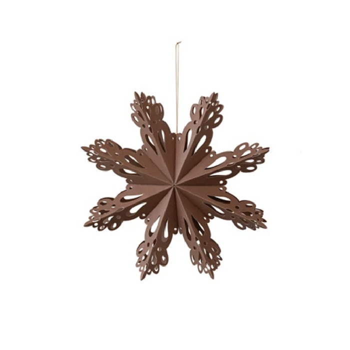 Recycled Paper Folding Snowflake Ornament