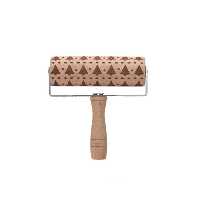 Beech Wood Holiday Rolling Pin