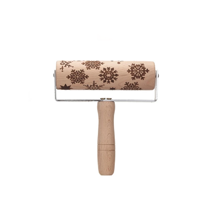 Beech Wood Holiday Rolling Pin