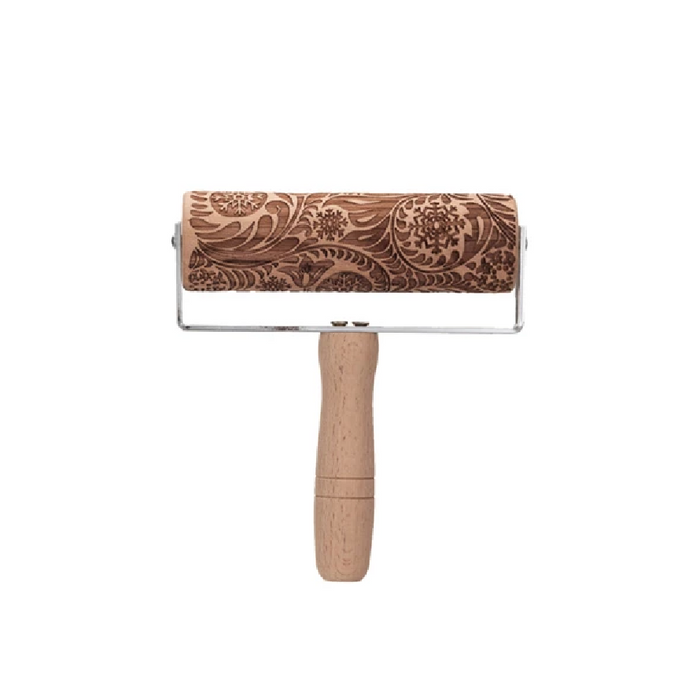 Beech Wood Holiday Rolling Pin