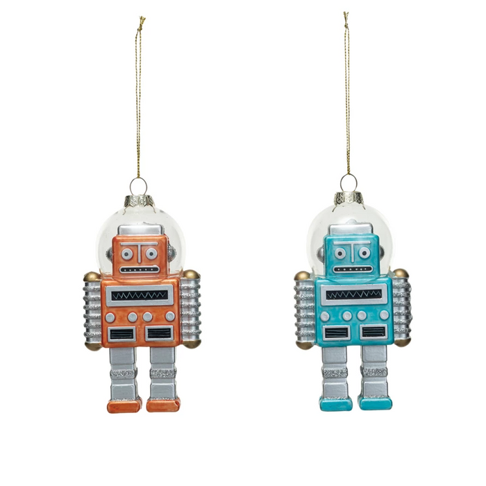 Plastic Robot Ornament