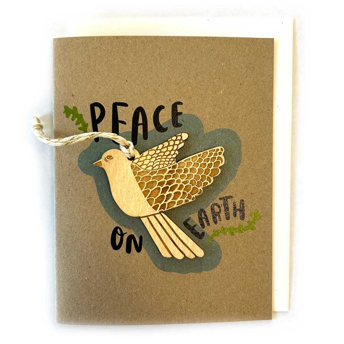 Peace on Earth Dove Ornament w/ Card