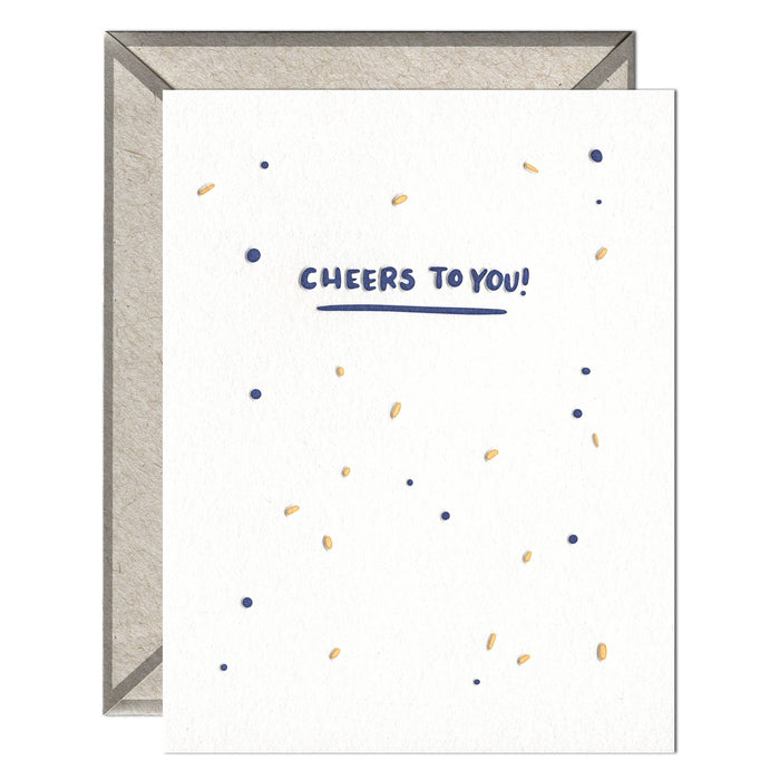 Cheers to You - Congrats + Celebrations card